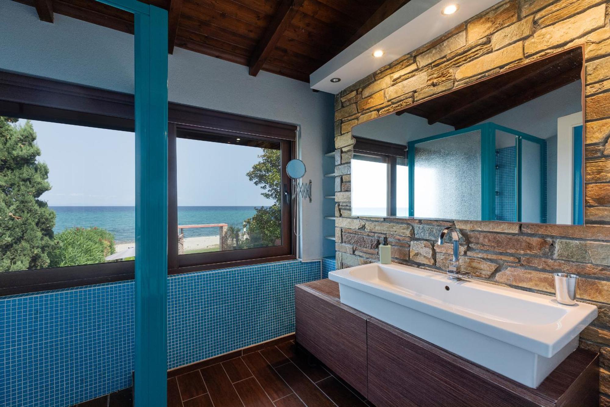 Efharis Beachfront Villa Platamonas Exterior foto